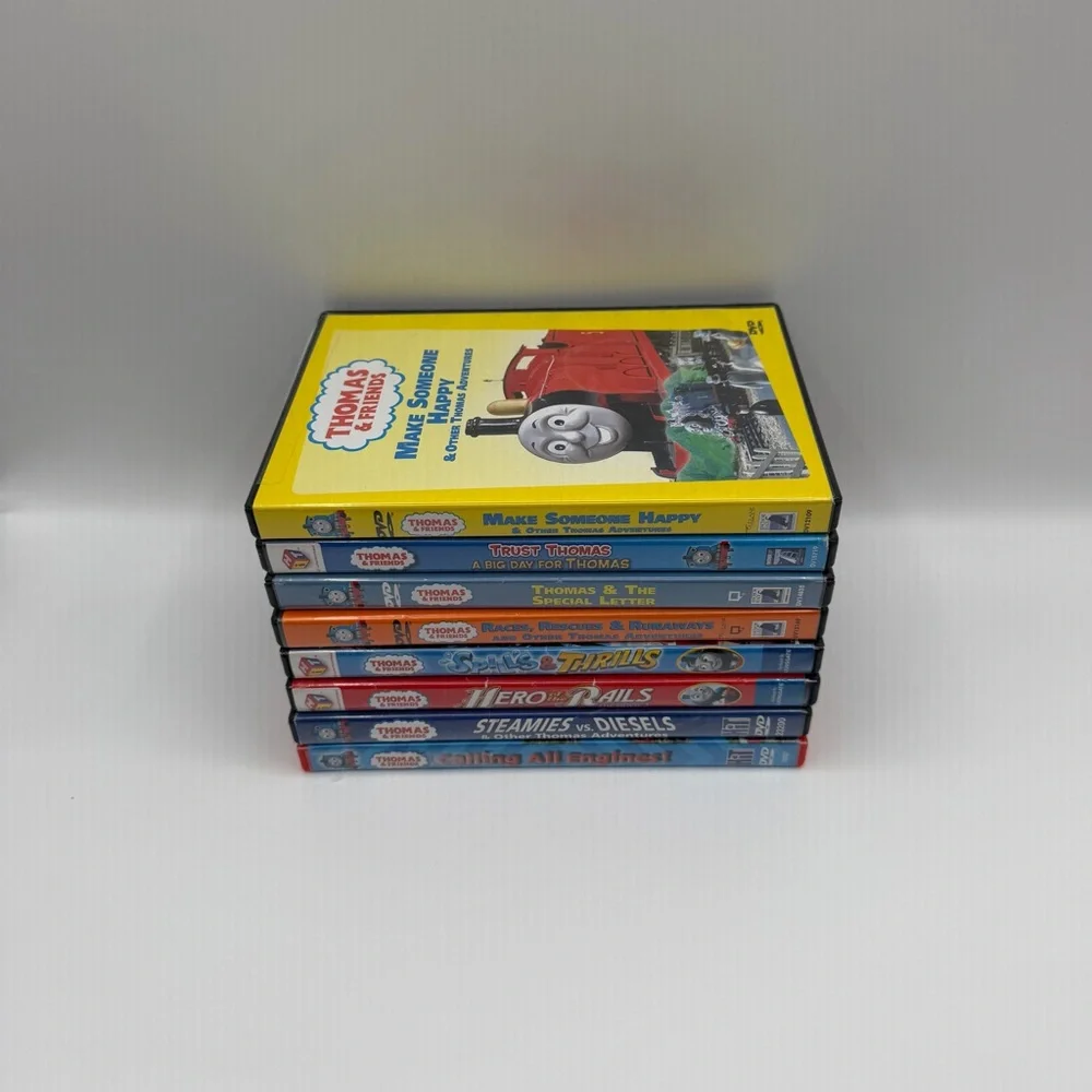 Thomas & Friends Lot of 8 Kids DVDs Thomas The Train Tank Engine TESTED WORKING
